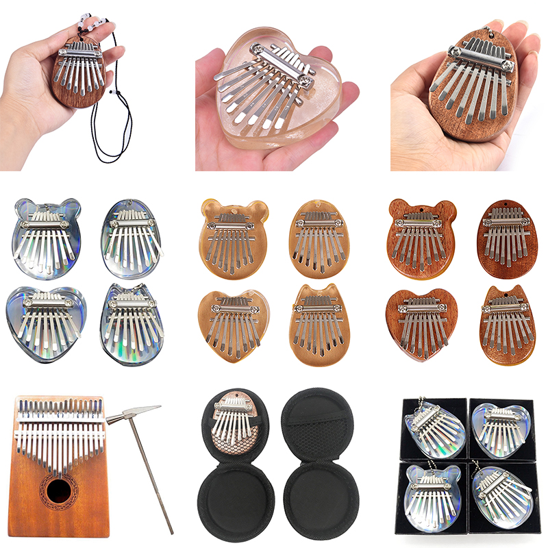 Musical Instrument In Africa - 8 Keys Kalimba Thumb Piano High