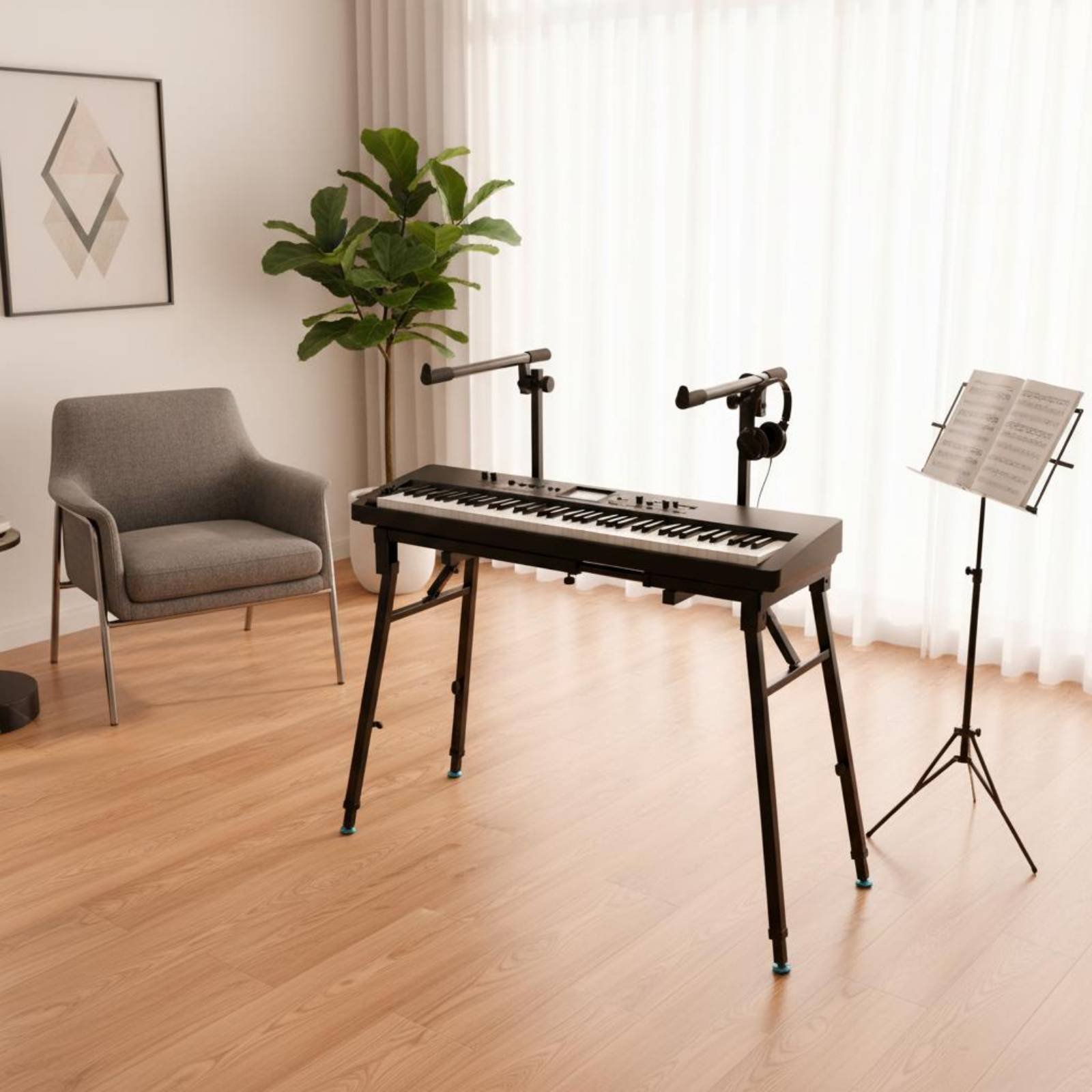 Folding Keyboard Stand Portabl - Musical Instrument Of Keyboard บทวิจารณ์และราคา