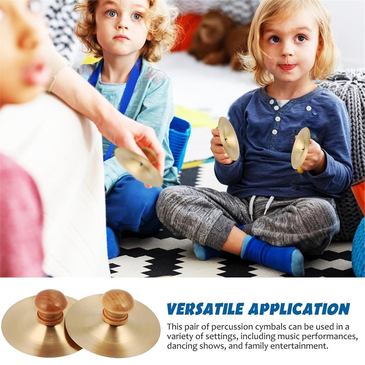 1 Pair Finger Cymbals 7cm/2.75 - Musical Instrument Drum บทวิจารณ์และราคา