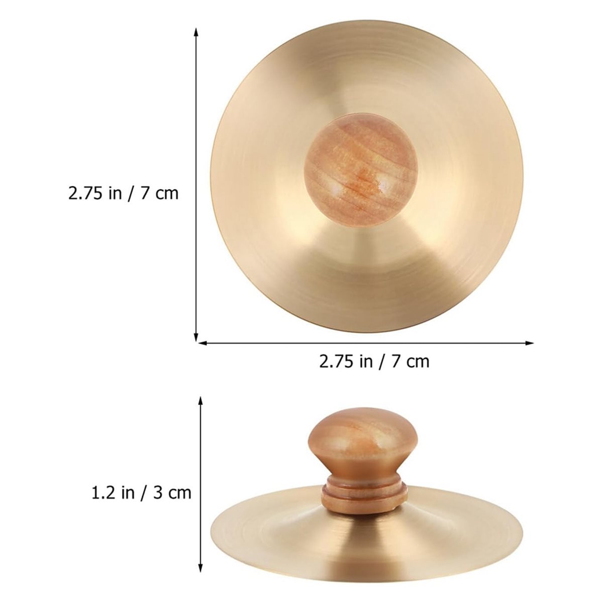 1 Pair Finger Cymbals 7cm/2.75 - Musical Instrument Drum บทวิจารณ์และราคา
