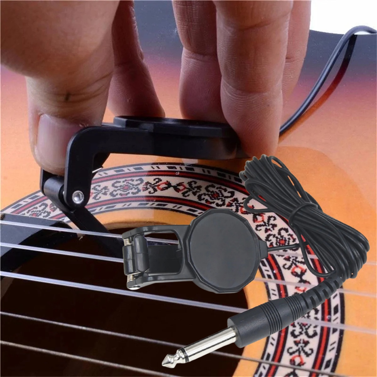 Audio Jack Clip On Pickup/2.5  - Musical Instrument Banjo บทวิจารณ์และราคา