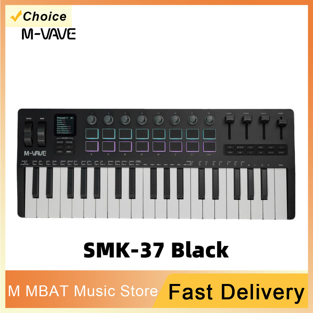 M-VAVE SMK 37 PRO 37 Key RGB M - Musical Instrument Drum บทวิจารณ์และราคา