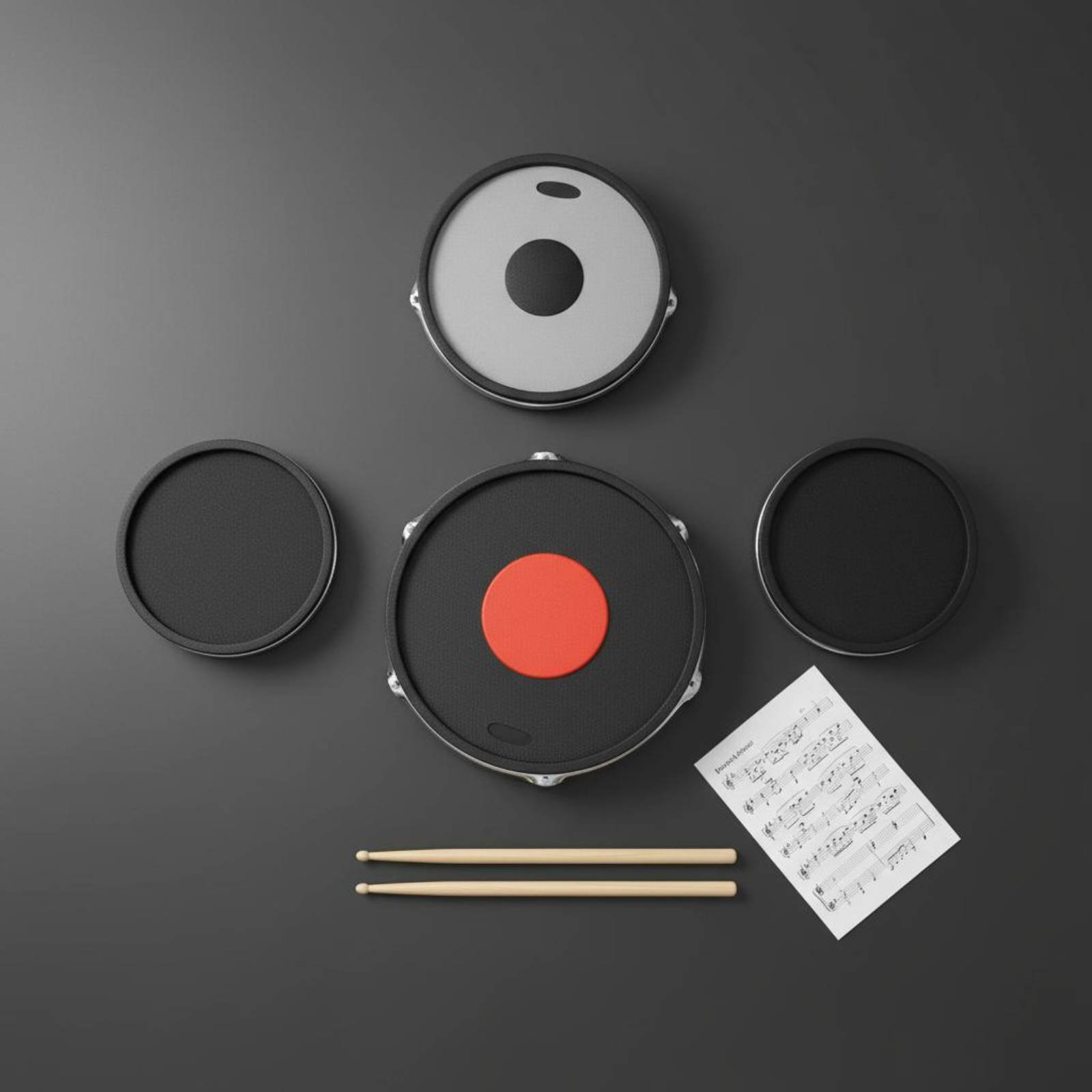 Rubber Drum and Cymbal Mutes N - Musical Instrument Drum บทวิจารณ์และราคา