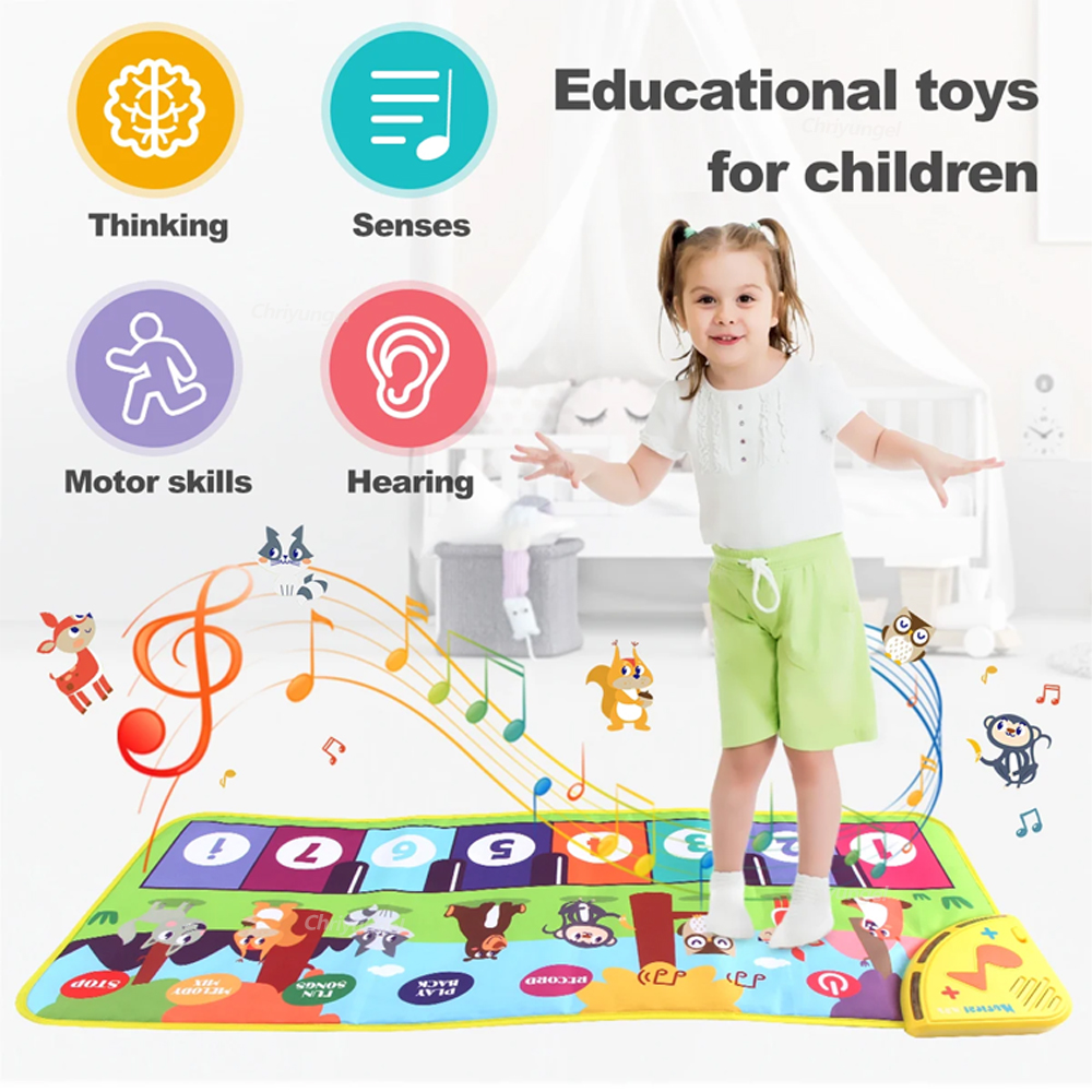 Piano Mat for Kids Kids Toddle - Musical Instrument Of Keyboard บทวิจารณ์และราคา