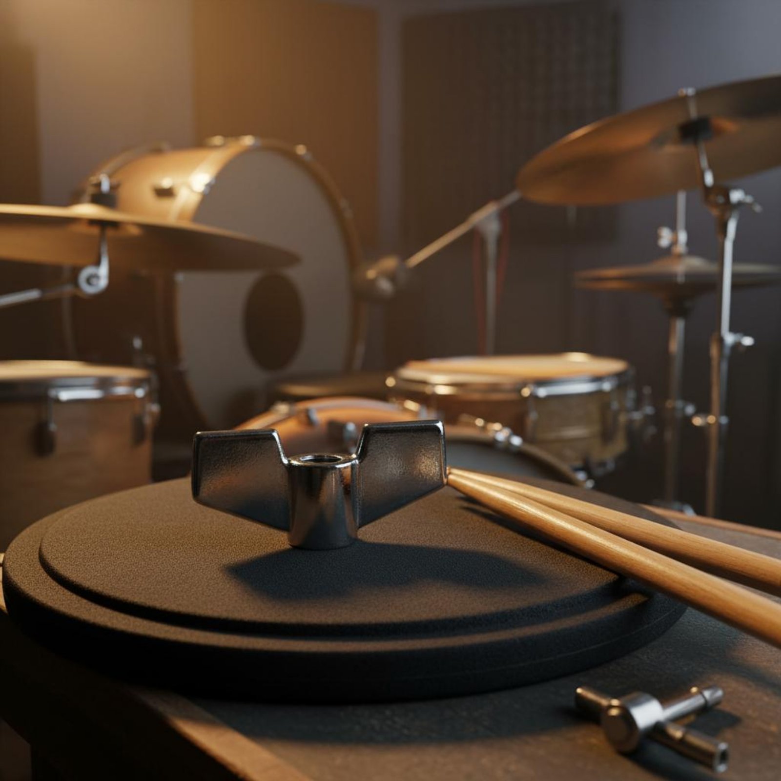 Cymbal Stand Thumb Nut Chrome  - Musical Instrument Drum บทวิจารณ์และราคา