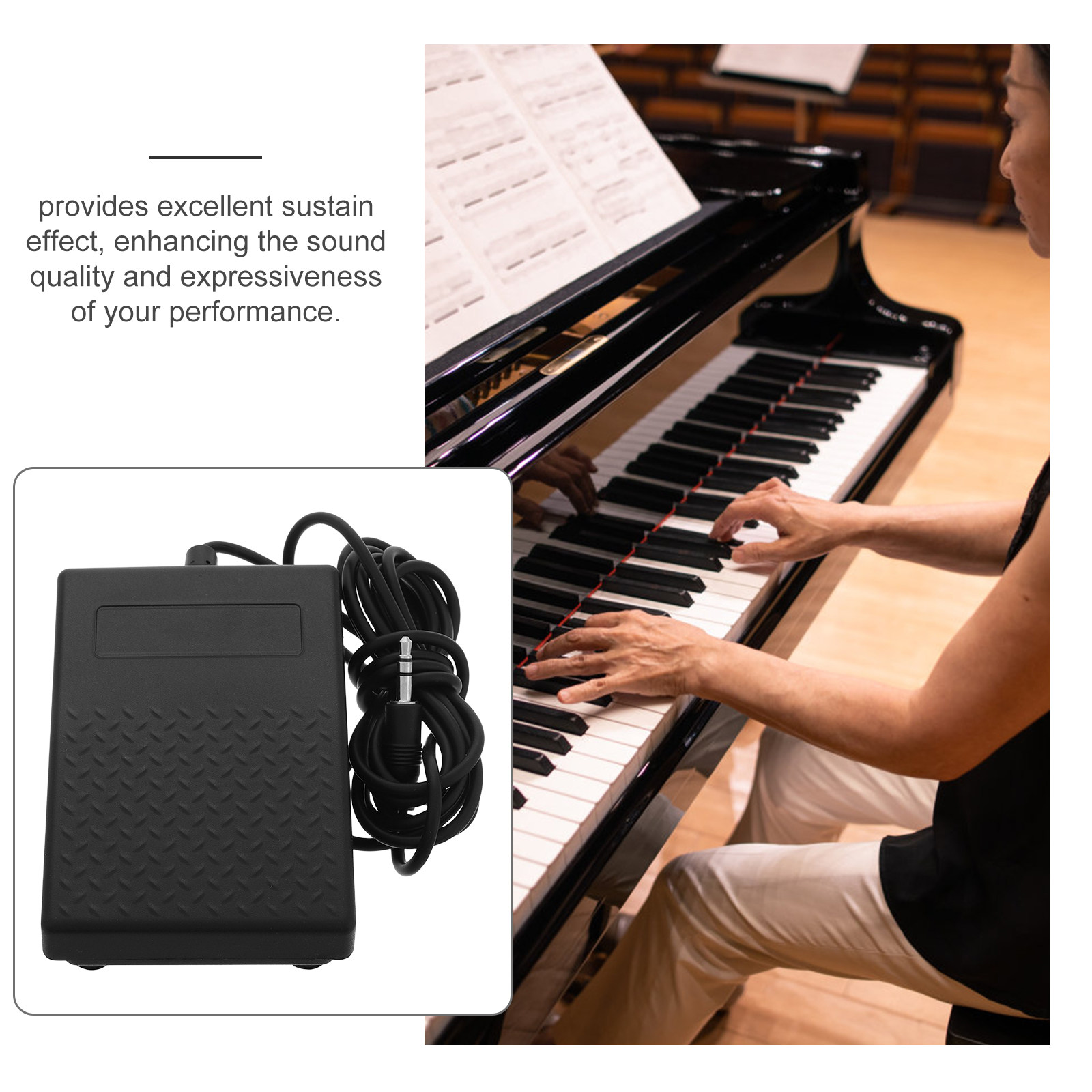 Universal Sustain Pedal for Di - Musical Instrument Of Keyboard บทวิจารณ์และราคา