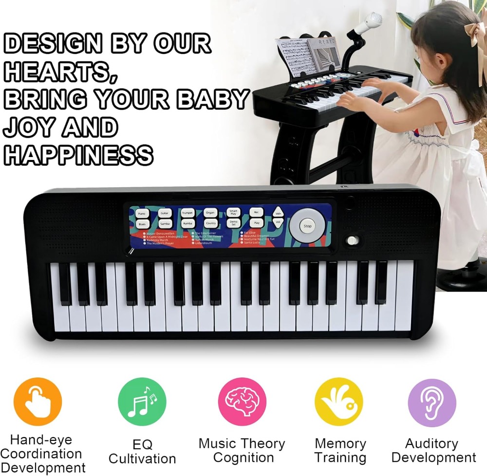 37 Keys Piano Keyboard Toy wit - Musical Instrument Of Keyboard บทวิจารณ์และราคา