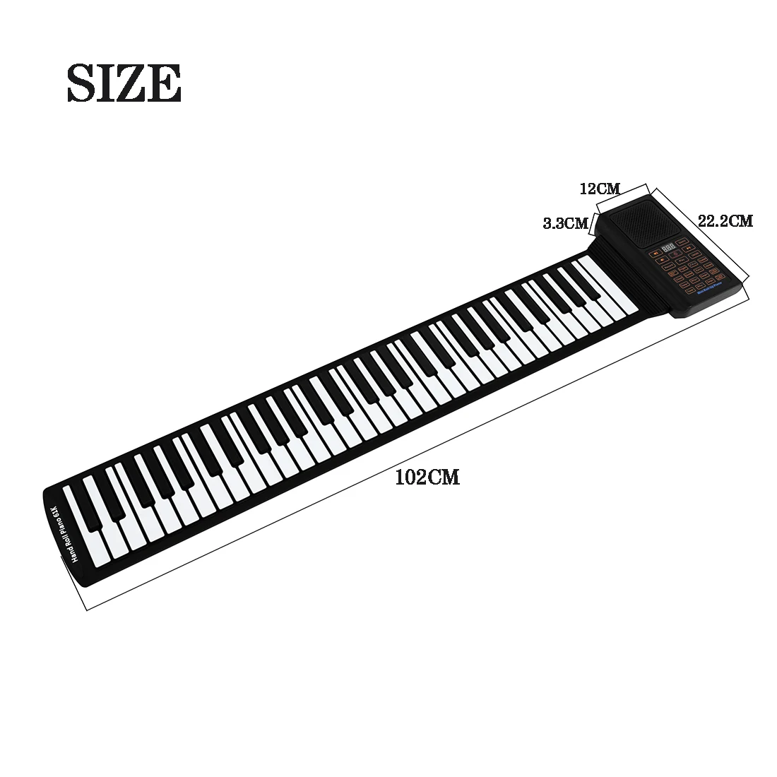 61 Keys Mini Roll Up Piano Sil - Musical Instrument Of Keyboard บทวิจารณ์และราคา