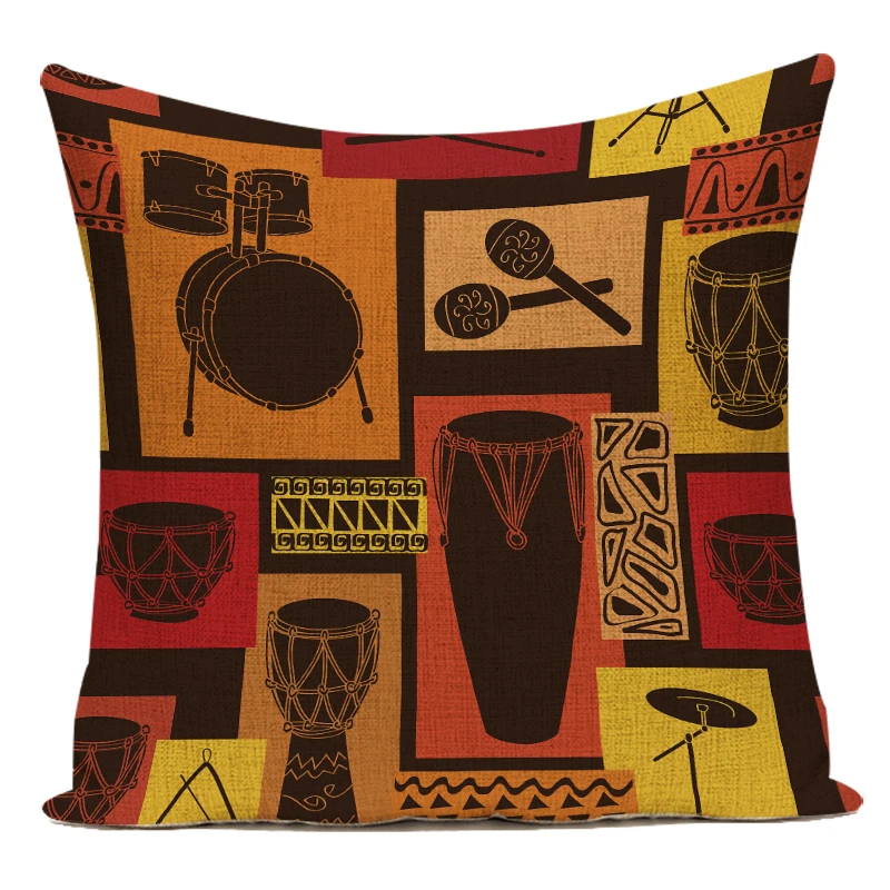 Retro African Woman Cushion Co - Musical Instrument In Africa บทวิจารณ์และราคา