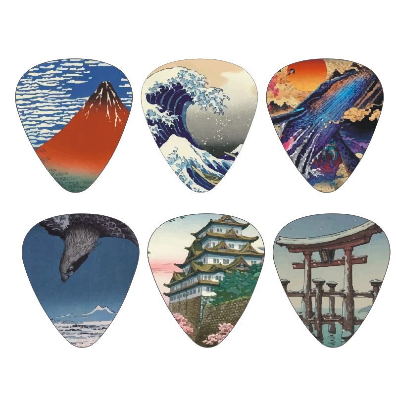 New 12pcs/set  Guitar Picks -  - Musical Instrument In Japanese บทวิจารณ์และราคา