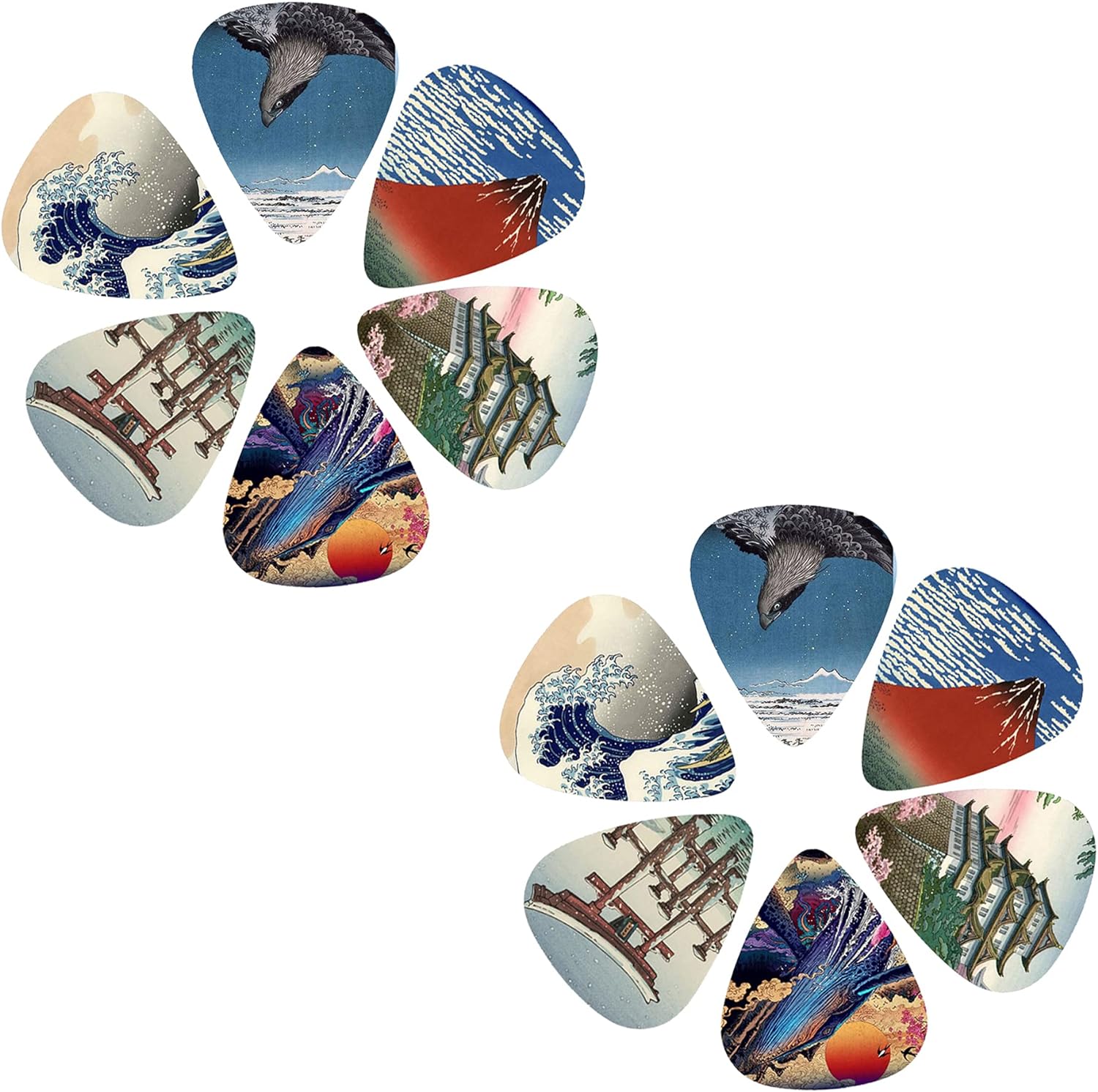 New 12pcs/set  Guitar Picks -  - Musical Instrument In Japanese บทวิจารณ์และราคา