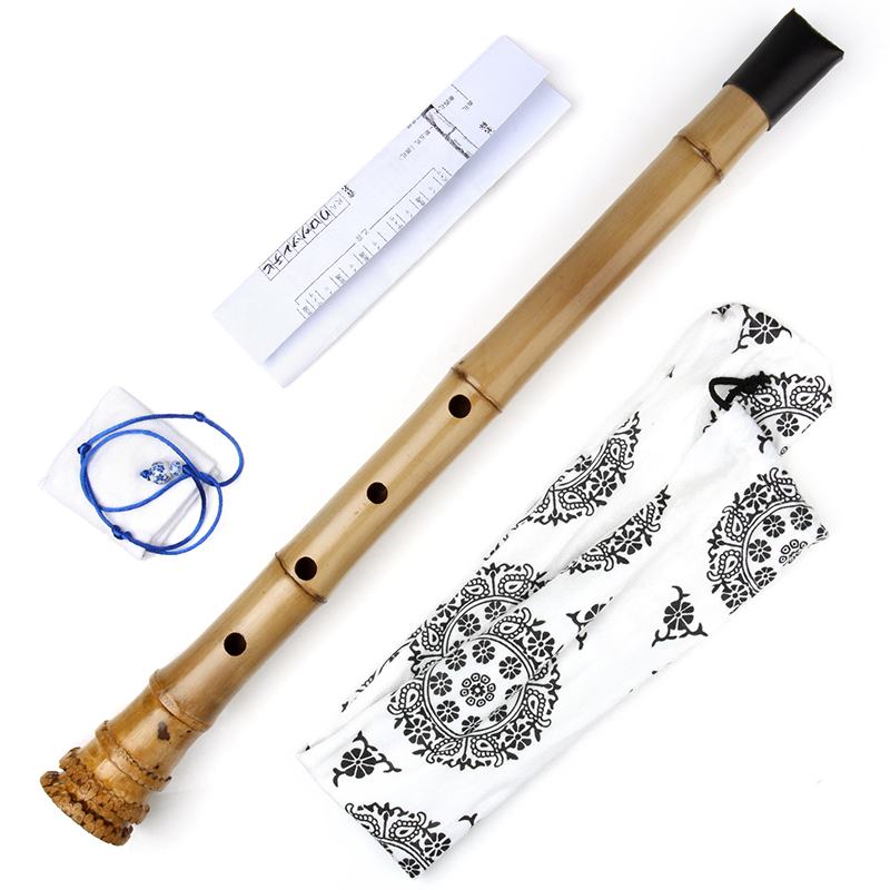 Vertical Bamboo Flute with Sha - Shakuhachi Bamboo Flute บทวิจารณ์และราคา
