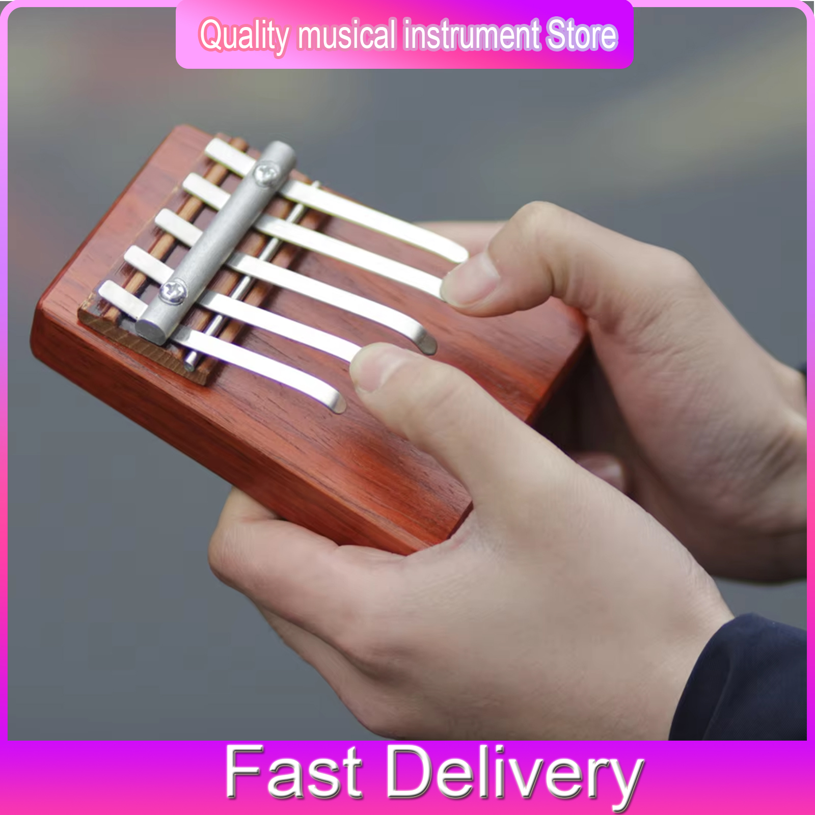 5 Tone Thumb Piano Acacia Mate - Musical Instrument Of Keyboard บทวิจารณ์และราคา