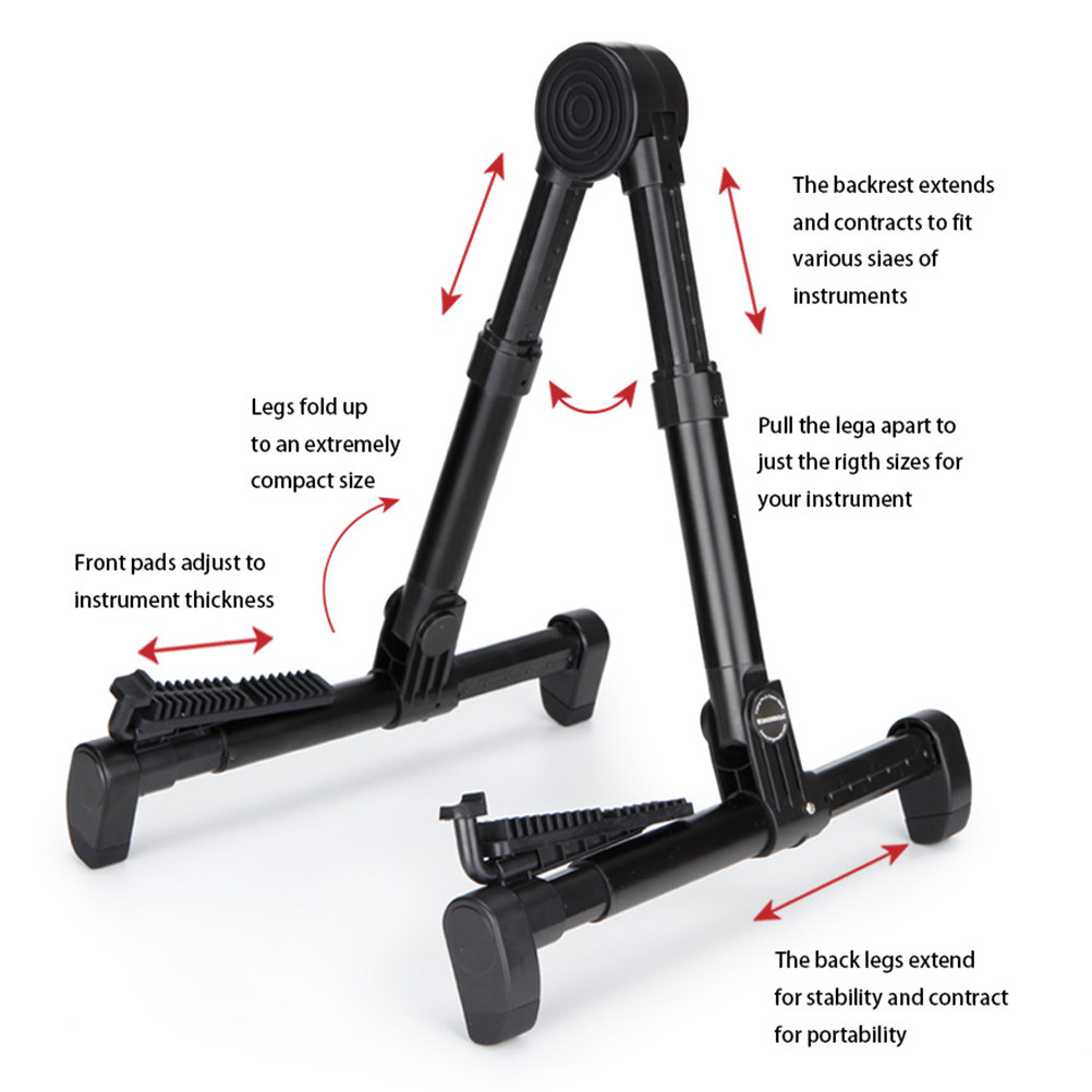 Black Foldable Guitar Stand Ho - Musical Instrument Banjo บทวิจารณ์และราคา